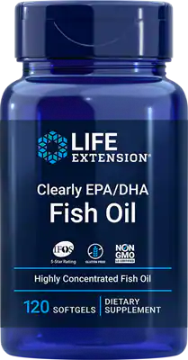 Fischöl OMEGA3 klar EPA / DHA Fischöl 120 Stück LEBENSVERLÄNGERUNG