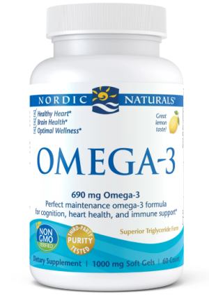 Omega 3 o smaku cytrynowym 60 kapsułek Nordic Naturals