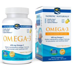 Nordic Naturals Omega-3 690 mg 60 kapsułek w rybiej żelatynie