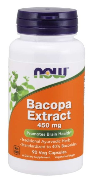 Bacopa Extract 450 mg 90 kapsułek NOW FOODS