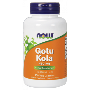 Gotu Kola 450 mg 100 kapsułek NOW FOODS