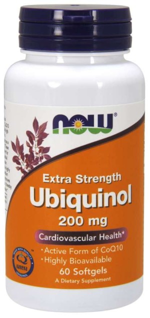 Ubichinol  Koenzym Q10 200 mg 60 kapsułek NOW FOODS