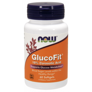 GlucoFit  wyciąg z liści Banaba 60 kapsułek NOW FOODS
