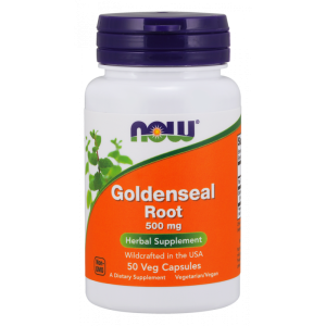 Gelbwurzelwurzel Kanadische Gelbwurzel 500 MG 50 Kapseln NOW FOODS