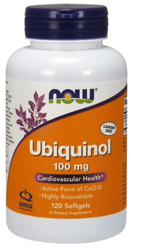Ubichinol  Koenzym Q10 100 mg 120 kapsułek NOW FOODS
