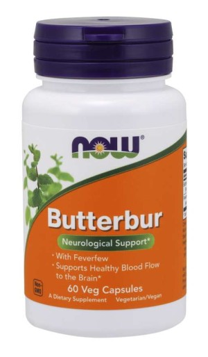 Butterbur  Lepiężnik Różowy 75 mg 60 kapsułek NOW FOODS