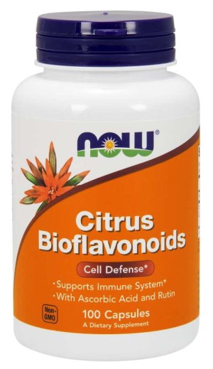 Bioflawonoidy Cytrusowe i Witamina C i Rutyna 100 kapsułek NOW FOODS