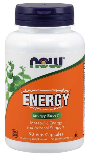 Energieinjektion von Energie 90 Kapseln von NOW FOODS