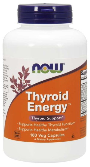 Thyroid Energy  Wsparcie Tarczycy 180 kapsułek NOW FOODS