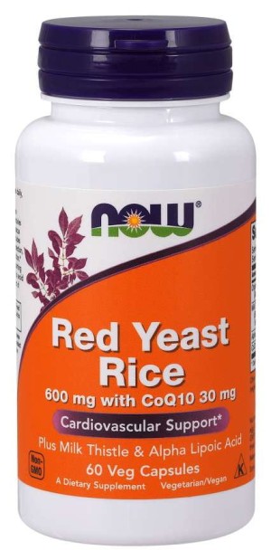 Rotschimmelreis 600 MG 60 Kapseln NOW FOODS