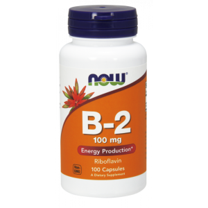 Witamina B2  Ryboflawina 100 mg 100 kapsułek NOW FOODS