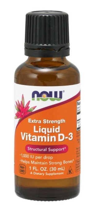Witamina D3 1000 IU w MCT 30 ml NOW FOODS