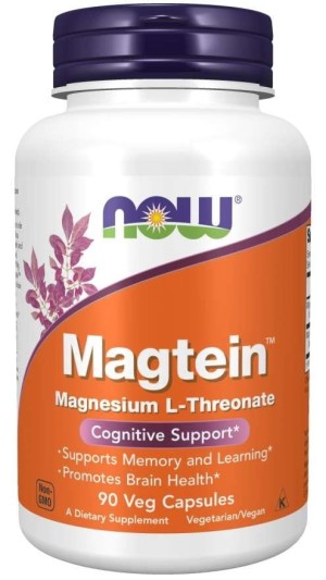 Magtein  LTreonian Magnezu 90 kapsułek NOW FOODS