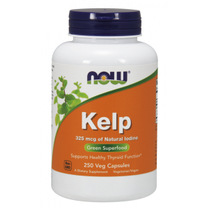 Kelp naturalny Jod  Morszczyn Pęcherzykowaty 250 kapsułek