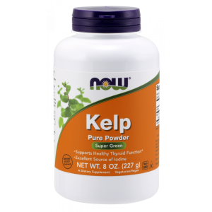 Kelp naturalny Jod  Morszczyn Pęcherzykowaty proszek 227 g NOW FOODS