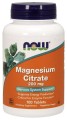 Magnesium Citrate  Cytrynian Magnezu 200 mg 100 tabletek NOW FOODS