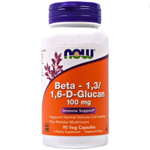 Beta Glukan  Beta1,3/1,6DGlucan 100 mg 90 kapsułek NOW FOODS