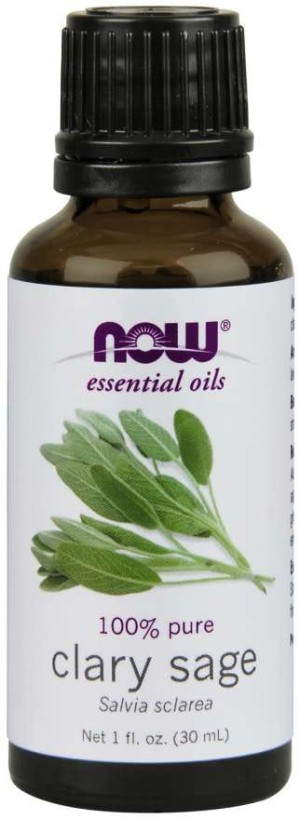 Clary Sage  100% Olejek z Szałwii  Szałwia 30 ml NOW FOODS