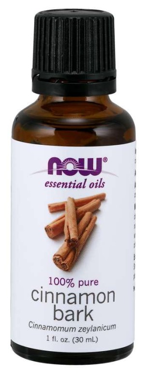 100% Olejek z Kory Cynamonu Cinnamon Bark  Cynamon 30 ml NOW FOODS