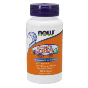 NOW FOODS DHA Kids Fish Oil 60 kaps. do żucia