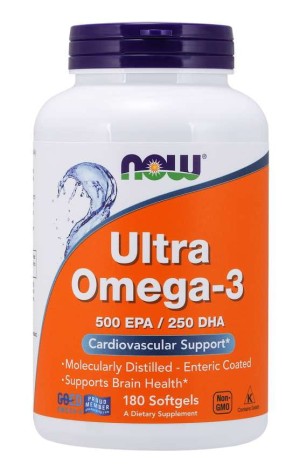 Ultra Omega3 180 kapsułek NOW FOODS