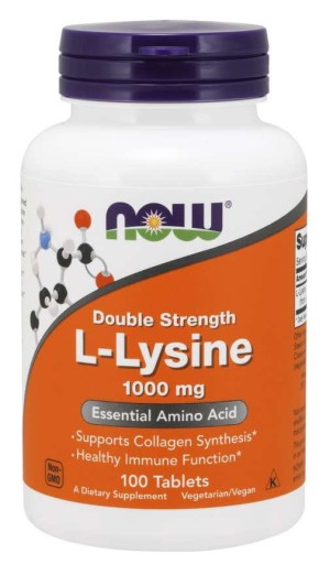 LLizyna 1000 mg 100 tabletek NOW FOODS