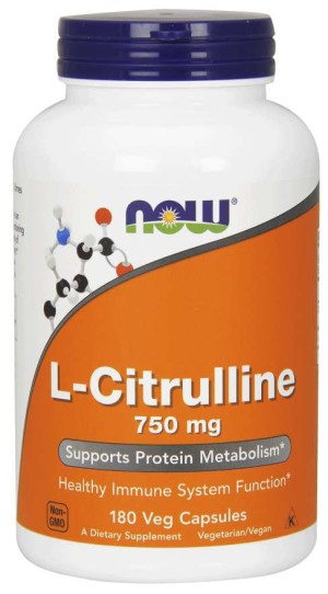 LCitrulline  LCytrulina 750 mg 180 kapsułek NOW FOODS