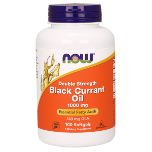 Black Currant Oil  Olej z Czarnej Porzeczki 1000 mg 100 kapsułek NOW FOODS