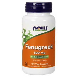 NOW FOODS Fenugreek 500mg, 100kaps. - Kozieradka