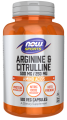Arginina i Cytrulina L-Arginine + L-Citrulline  120 kapsułek NOW FOODS Sports