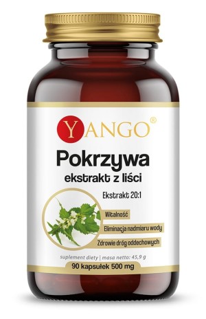 Pokrzywa  ekstrakt z liści 20:1 90 kapsułek Yango