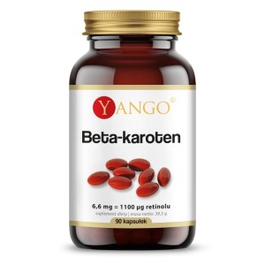 Beta karoten Prowitamina A 90 kapsułek YANGO