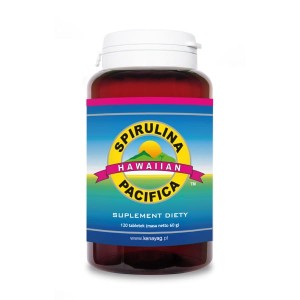 Hawajska Spirulina Pacifica 120 tabletek Cyanotech Co