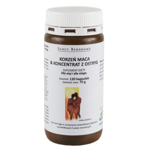 Korzeń Maca i koncentrat z ostryg 120 kapsułek Sanct Bernhard