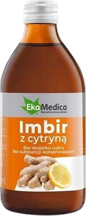 Imbir z cytryną suplement diety 250ml EkaMedica