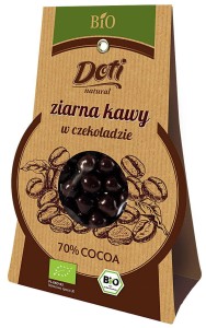 BIO KOFFIEBONEN IN DESSERTCHOCOLADE 50 g - DOTI