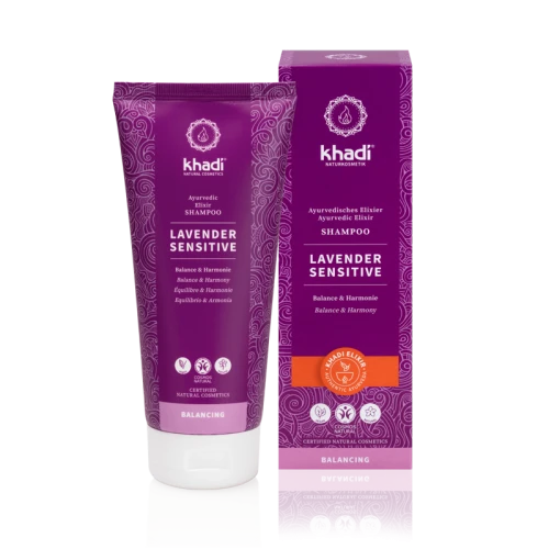 KHADI Lavendel sanftes Shampoo für empfindliche Kopfhaut