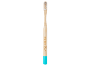 Toothbrush bamboo turquoise soft bristles - Mohani