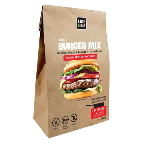 Vegan Burger Mix roślinny zamiennik mięsa Cultured Foods, 200g