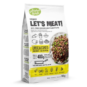 Let's Meat! Roślinny zamiennik mięsa - bez przypraw Cultured Foods, 150g