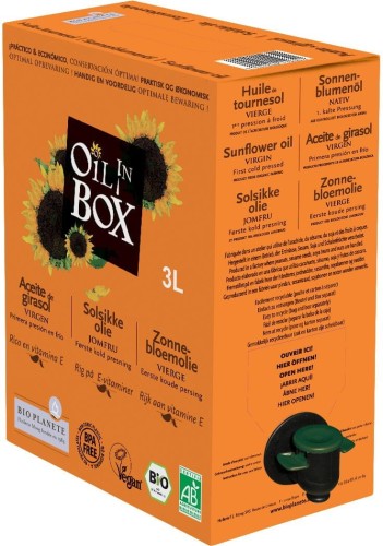 Sunflower oil virgin BIO 3 l - Horeca (Bio Planete)