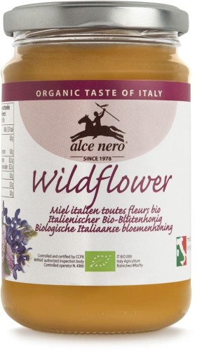 BIO MULTI-BLOEM HONING 400 g - ALCE NERO