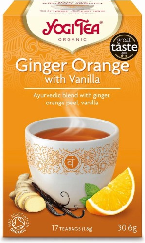 GEMBER-ORANJE THEE MET VANILLE BIO (17 x 1,8 g) - YOGI TEA