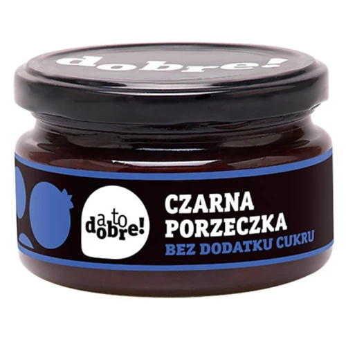 Czarna porzeczka bez dodatku cukru o konsystencji konfitury A To Dobre!, 215g