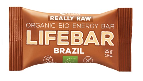 BAR WITH PARANUTS GLUTEN-FREE RAW BIO 25 g - LIFEFOOD