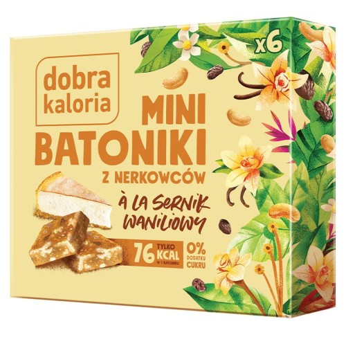 Mini batoniki z nerkowców a'la sernik 102 g zestaw 14 szt