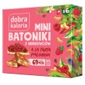 BATONIKI MINI Z NERKOWCÓW A'LA TARTA MALINOWA (6 x 17 g) 102 g - DOBRA KALORIA