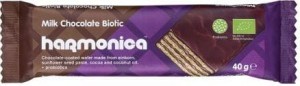 Wafelek Z Kremem Mleczno - Kakaowym W Polewie Z Mlecznej Czekolady Z Probiotykami Bio 40 G - Harmonica