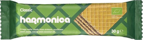 WAFELEK Z KREMEM MLECZNO - KAKAOWYM BIO 30 g - HARMONICA