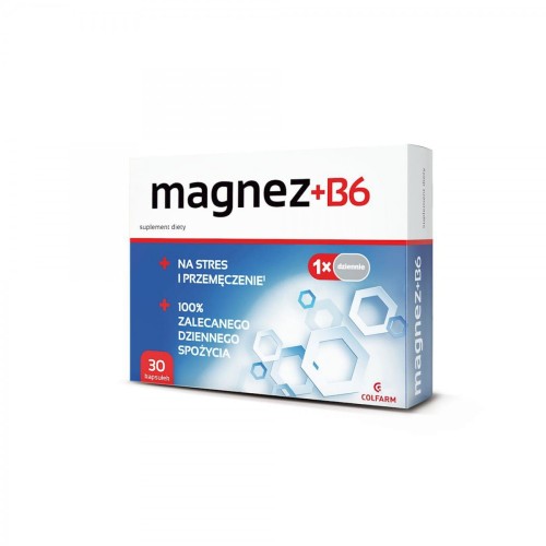 Magnez + Witamina B6 30 kapsułek COLFARM